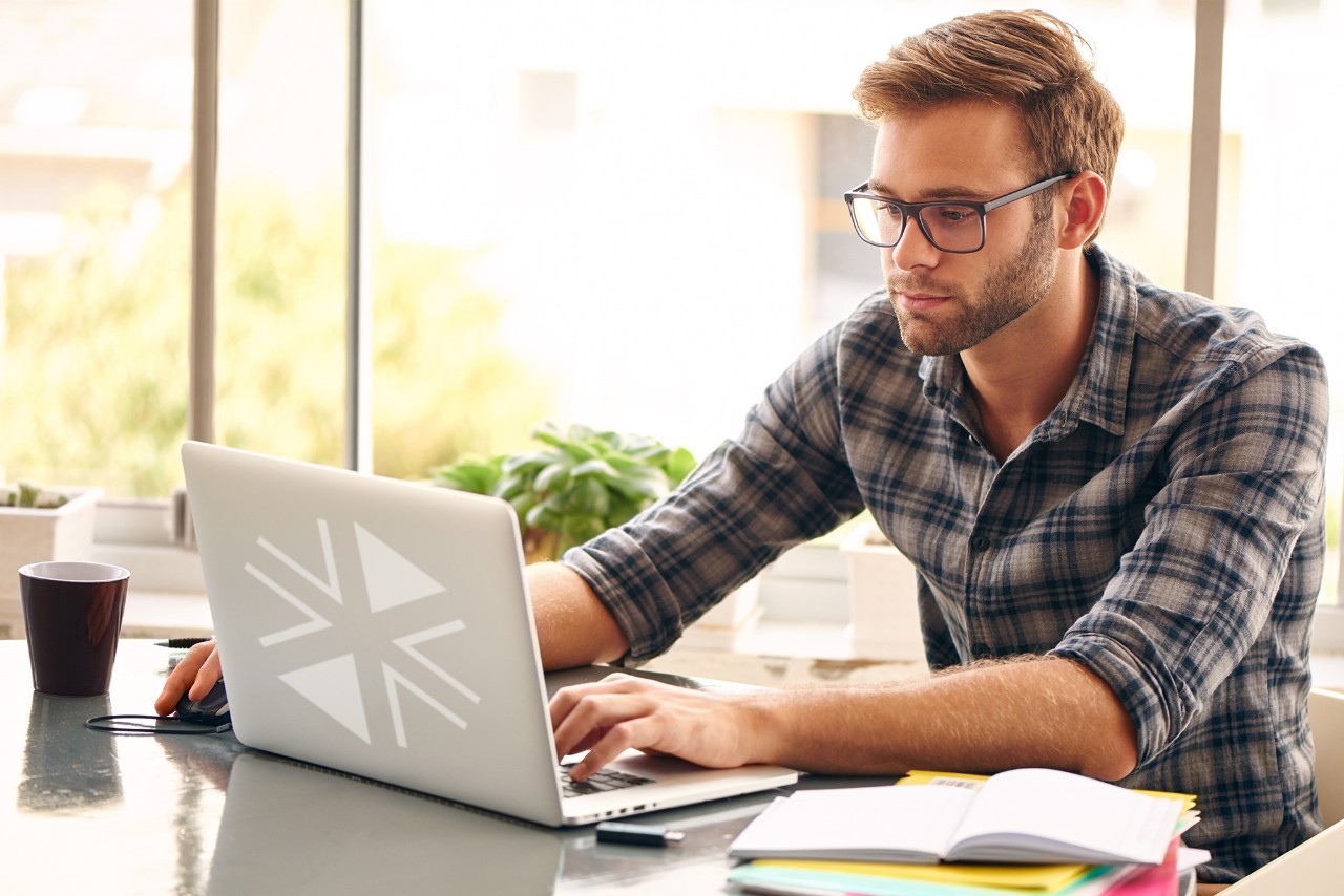 Man on laptop